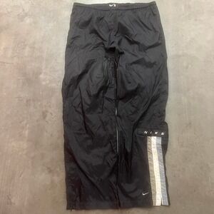 Vintage 90s baggy wide leg‎ embroidered logo Nike track pants